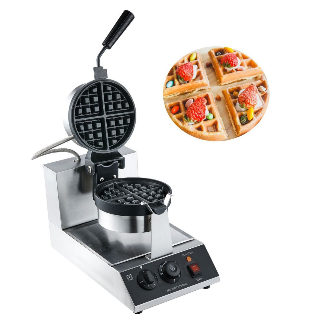 Waffle Iron Belgian - Digital Control Rotatable Belgian Waffle Maker