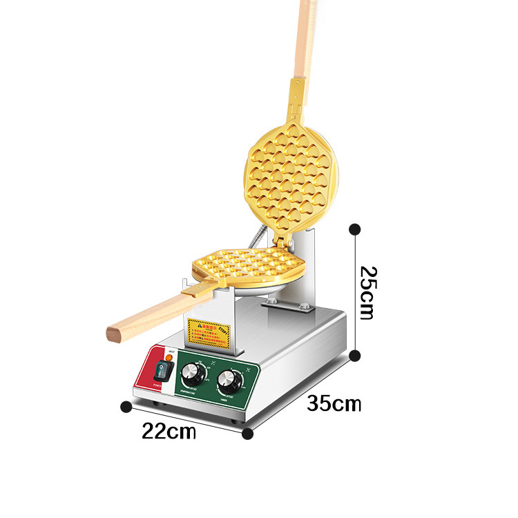 Waffle Iron Belgian - Commercial Heart Shape Belgian Waffle Maker