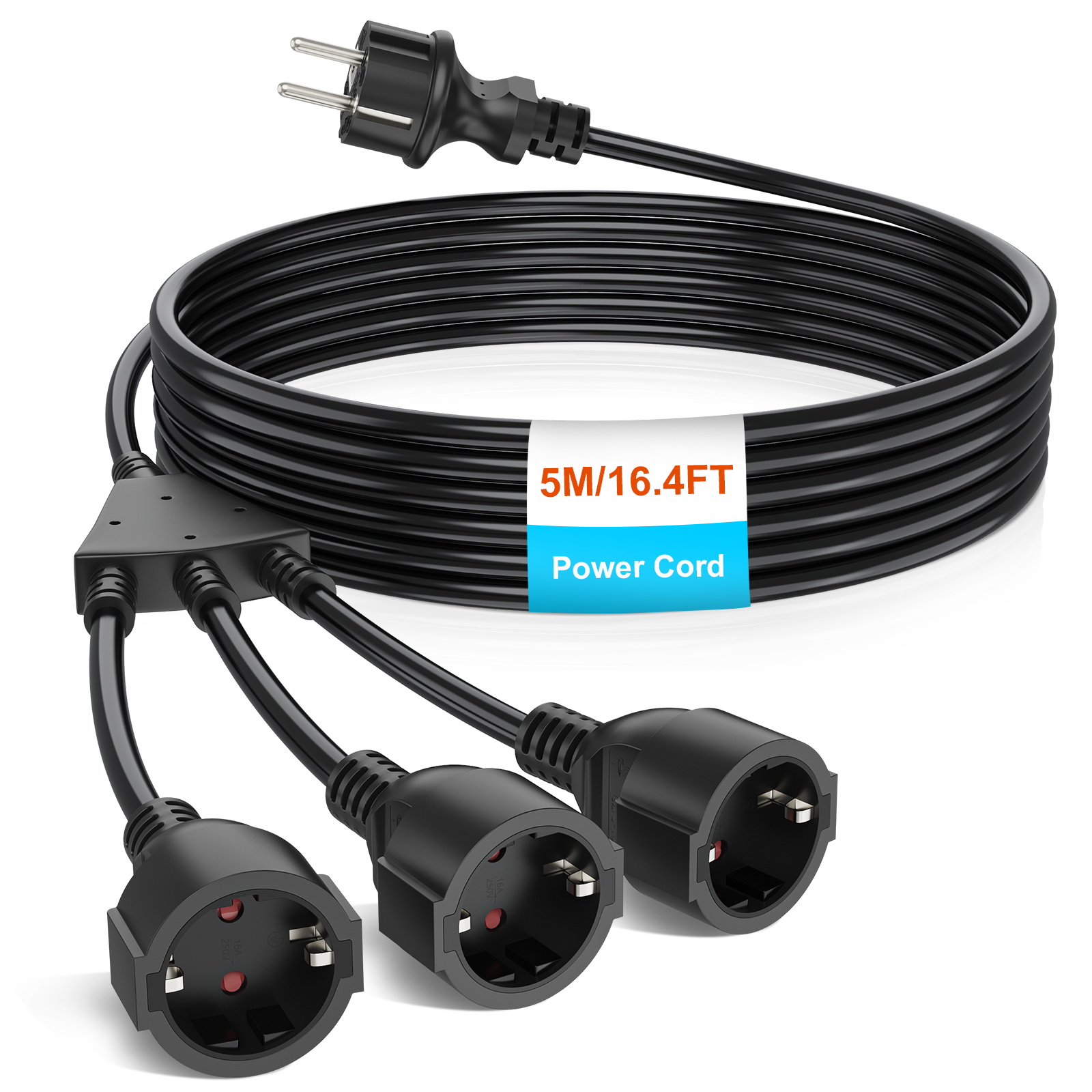 Kitchen Appliances Extension Cord - Eu Pull Ring Plug Extension Cord
