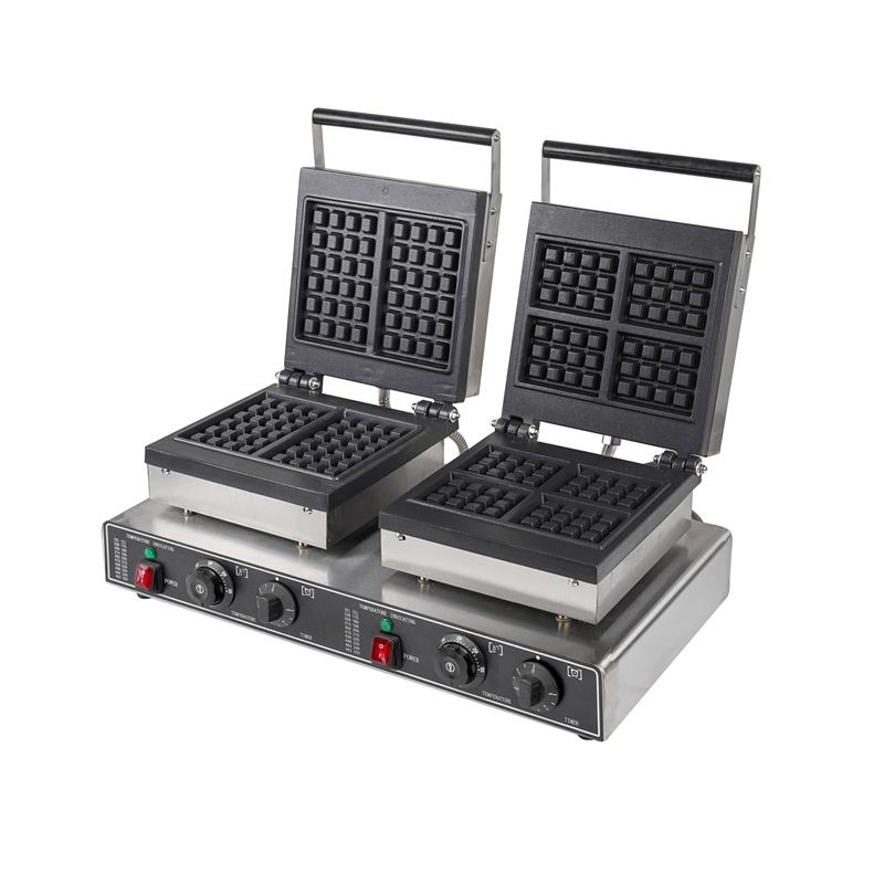 Waffle Iron Belgian - Commercial Square Belgian Waffle Maker Nonstick
