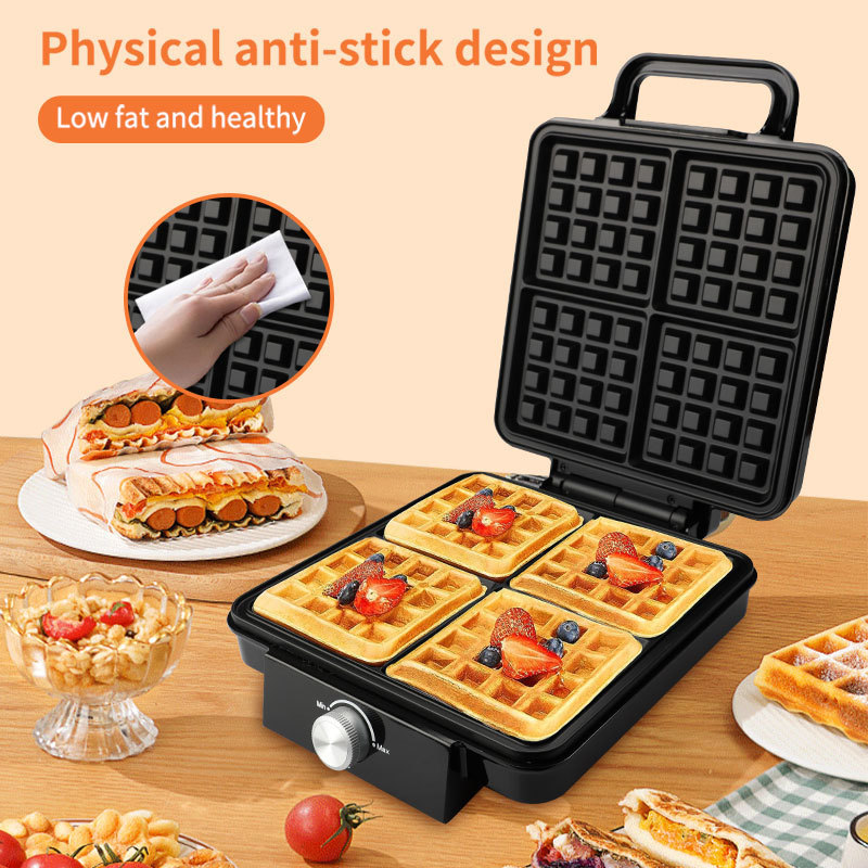 Reemix 4-Slice Belgian Mini Wa - đánh giá và giá Waffle Iron Belgian