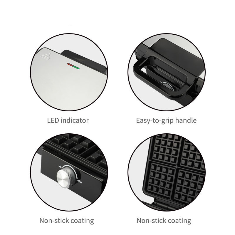 Reemix 4-Slice Belgian Mini Wa - đánh giá và giá Waffle Iron Belgian