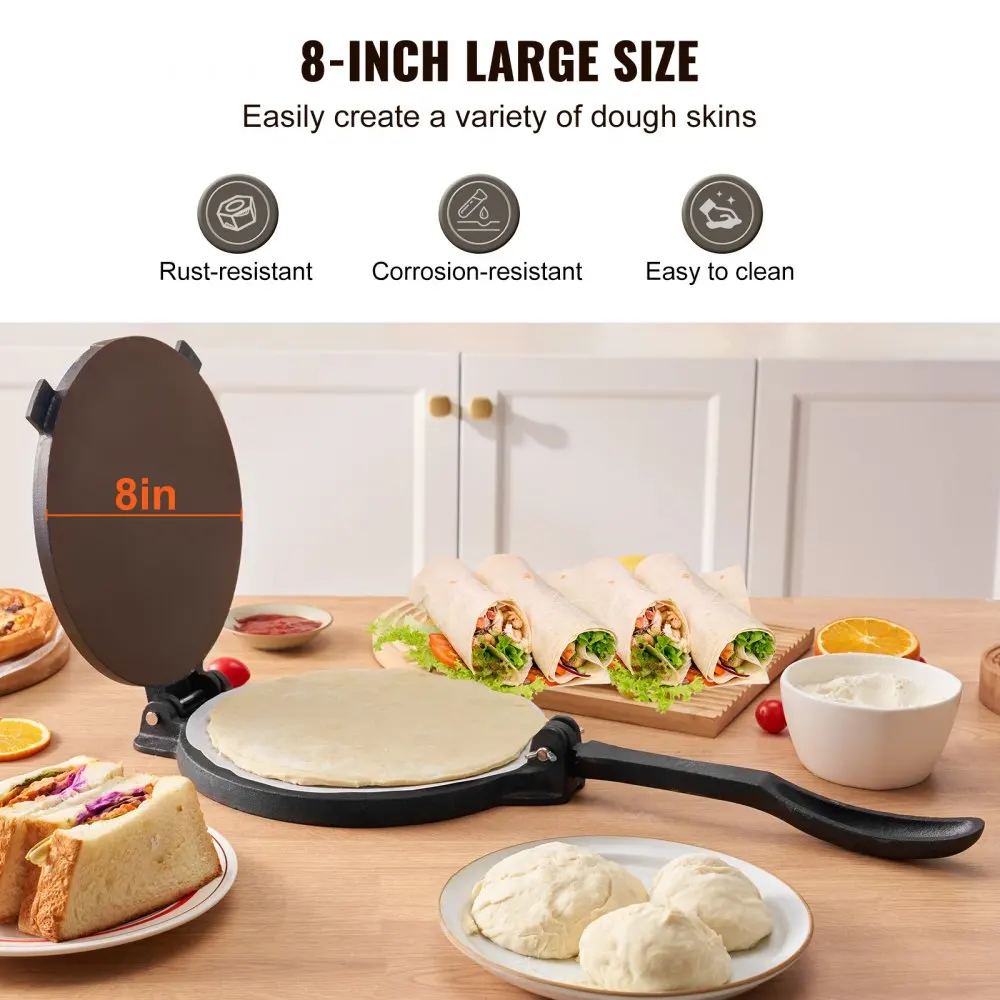 Tortilla Press 8 Inch and  Cas - đánh giá và giá Tortilla Press Cast