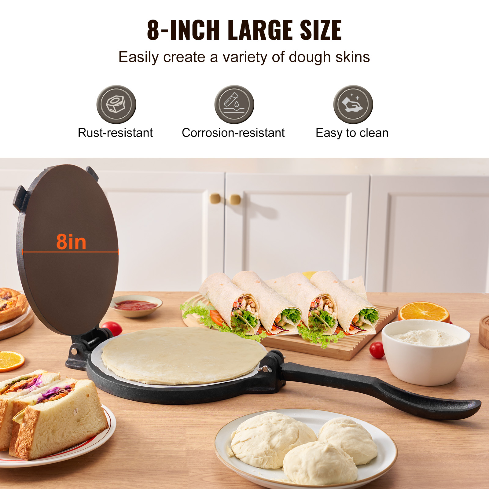 Heavy  Cast Iron Tortilla Pres - đánh giá và giá Tortilla Press Cast