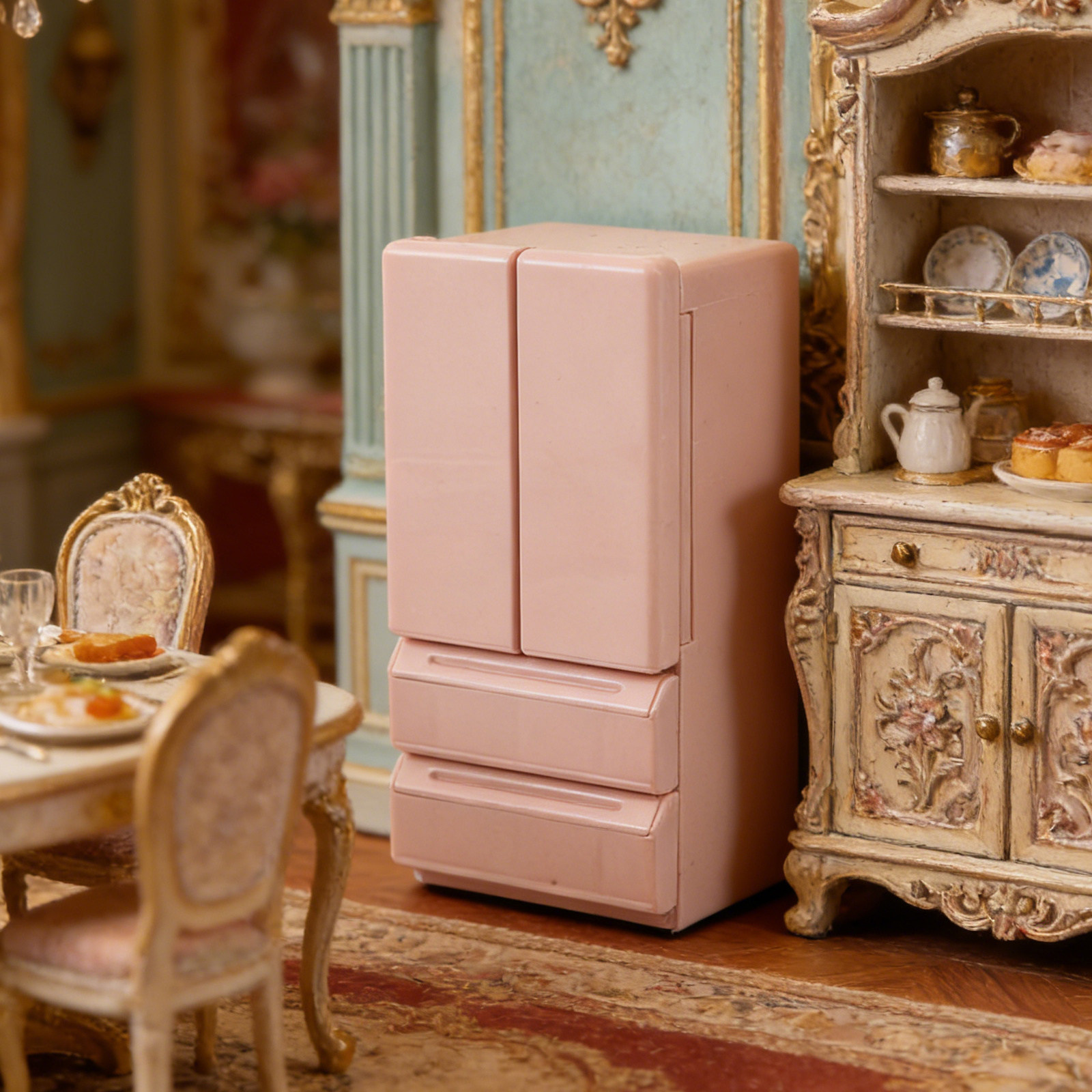 Mini Dollhouse Refrigerator 12 - đánh giá và giá Kitchen Appliances Kids