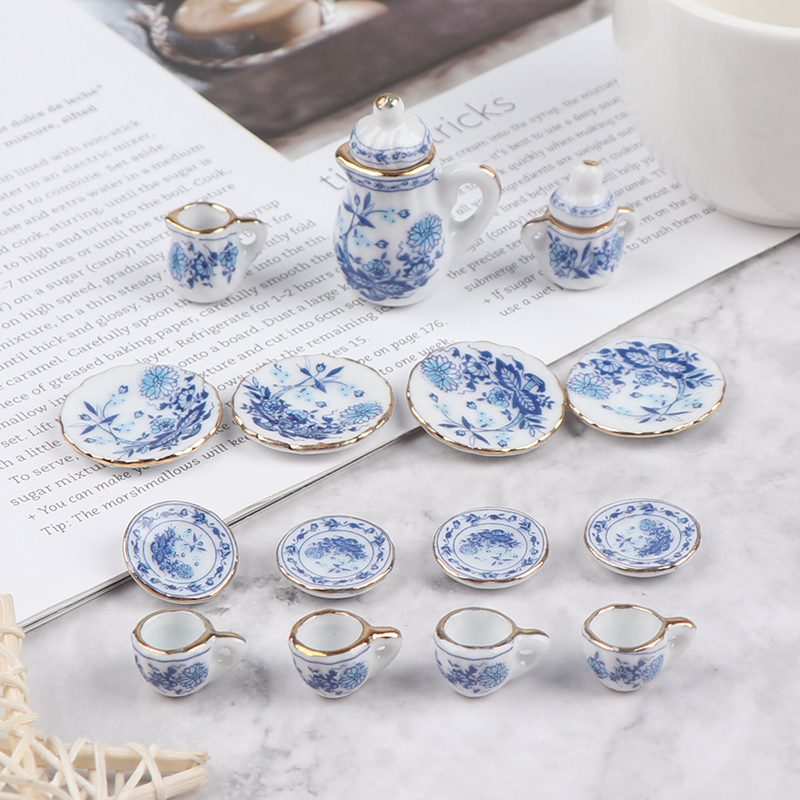 15Pcs 1:12 Miniature Porcelain - đánh giá và giá Kitchen Appliances Kids