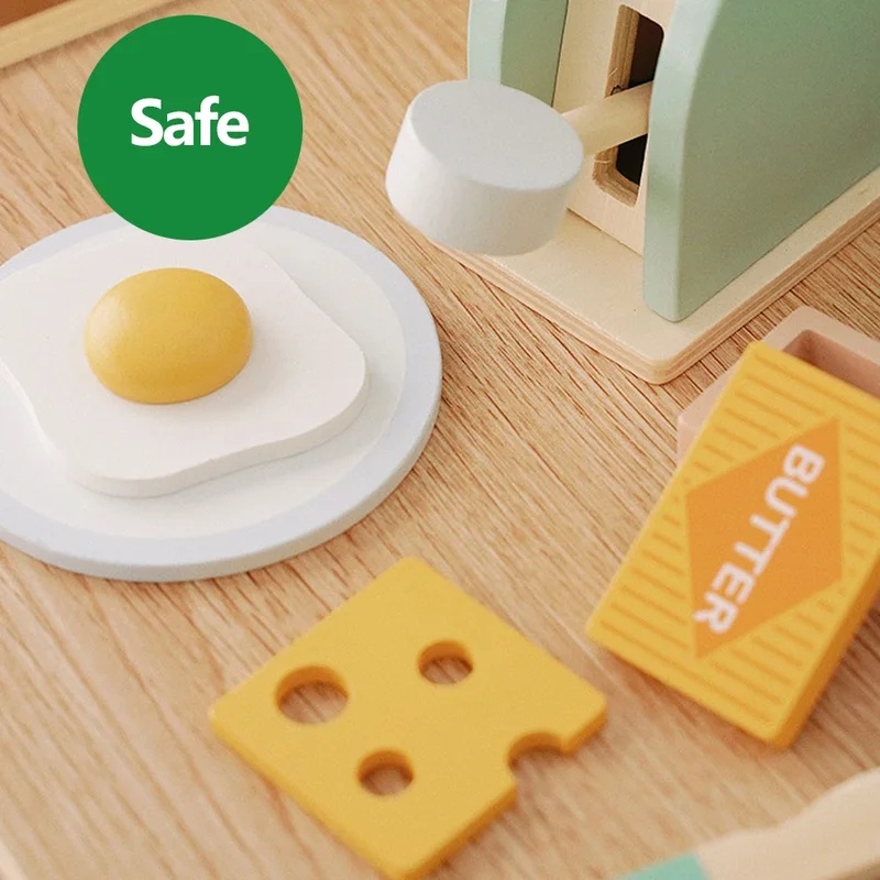 Wooden Simulation Toaster Toy  - đánh giá và giá Kitchen Appliances Kids