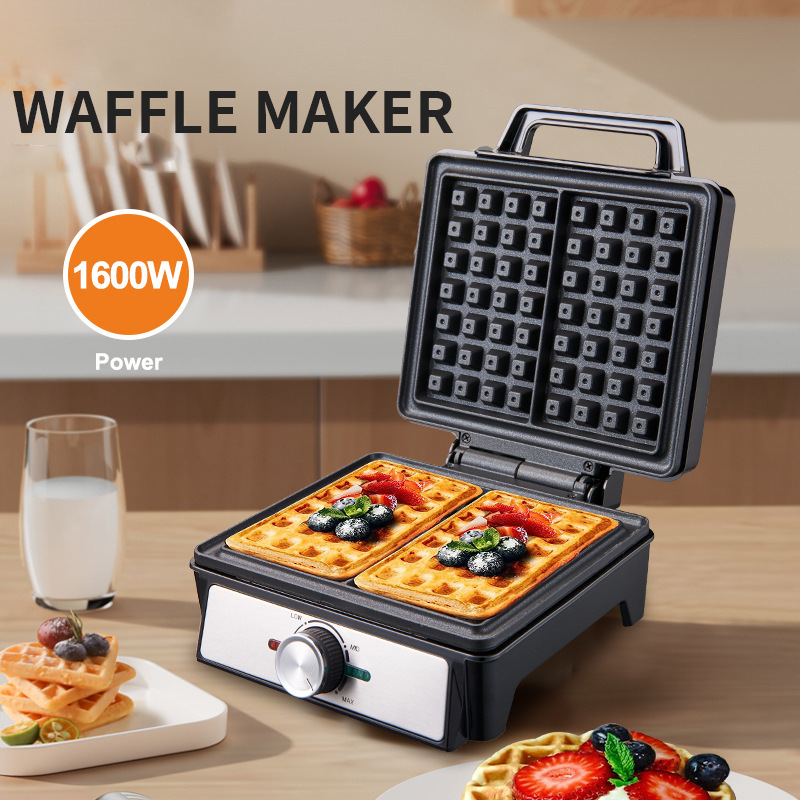 Waffles Maker 2 Slices Adjusta - đánh giá và giá Waffle Iron Belgian