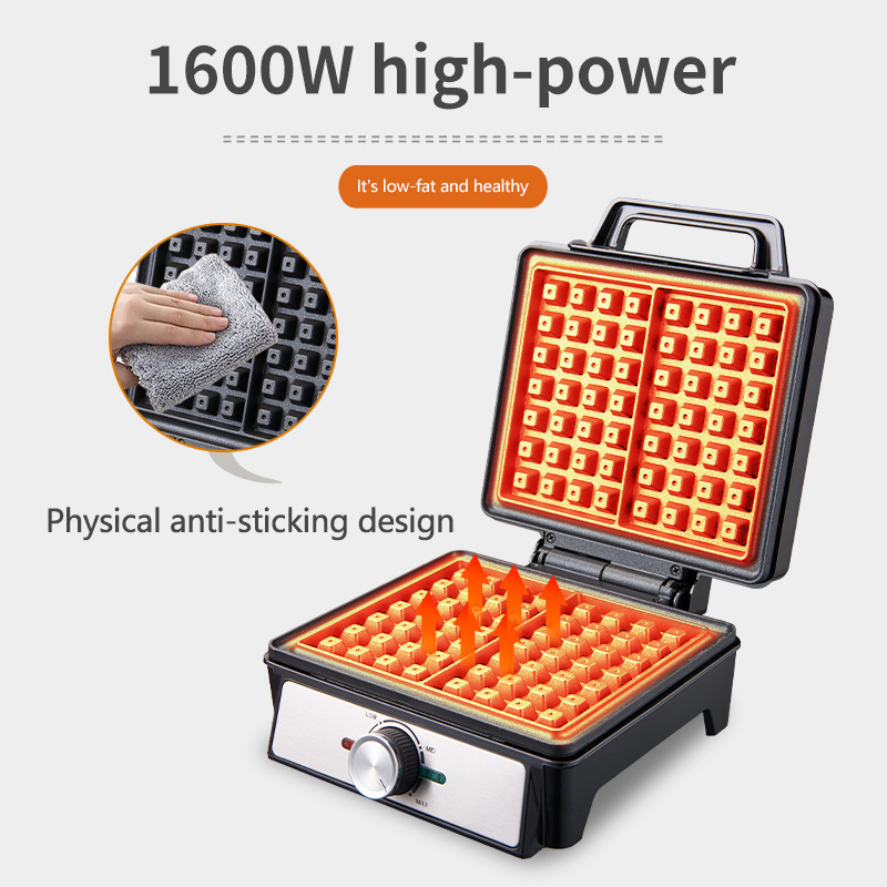 Waffles Maker 2 Slices Adjusta - đánh giá và giá Waffle Iron Belgian