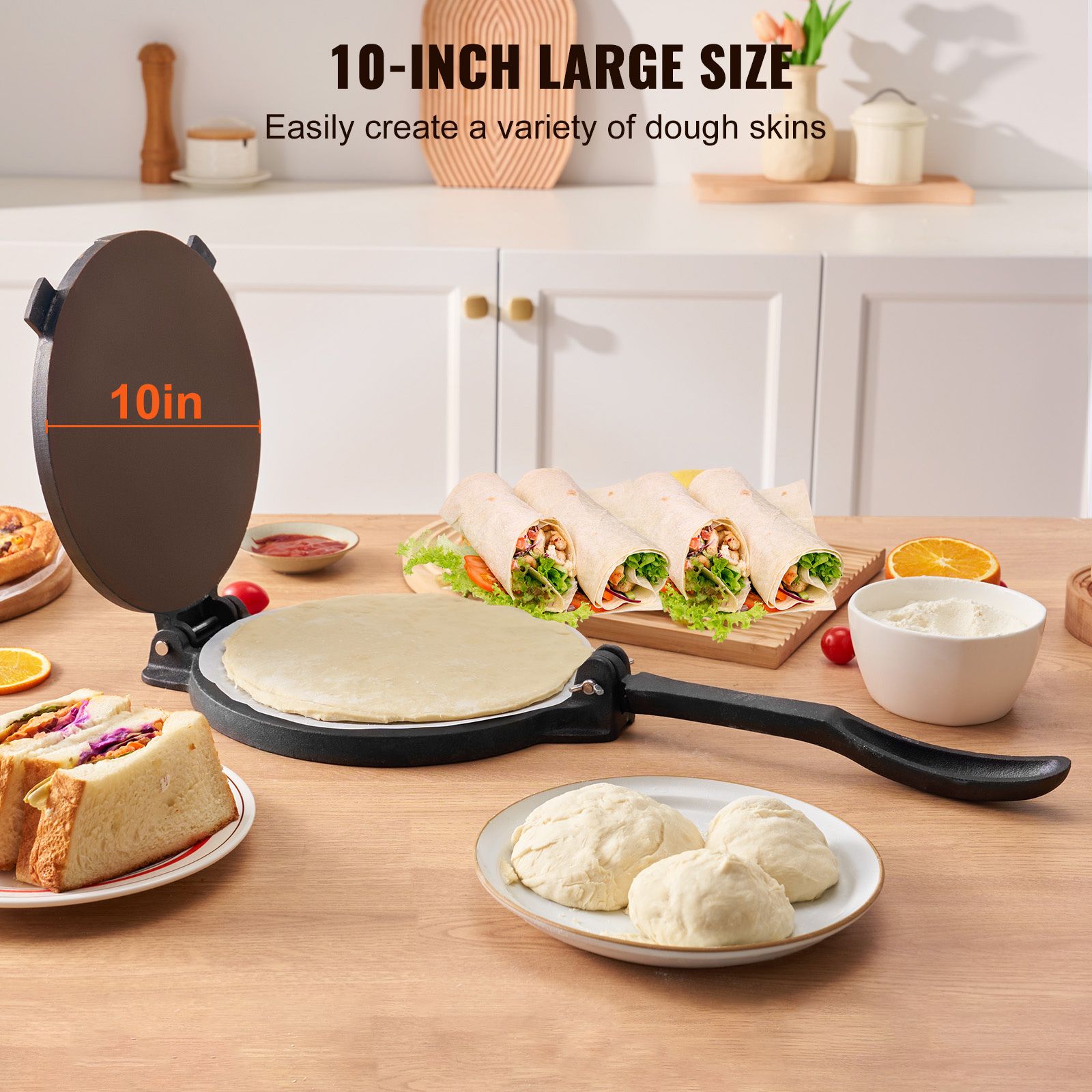 Tortilla Press, 10 Inch Tortil - đánh giá và giá Tortilla Press Cast