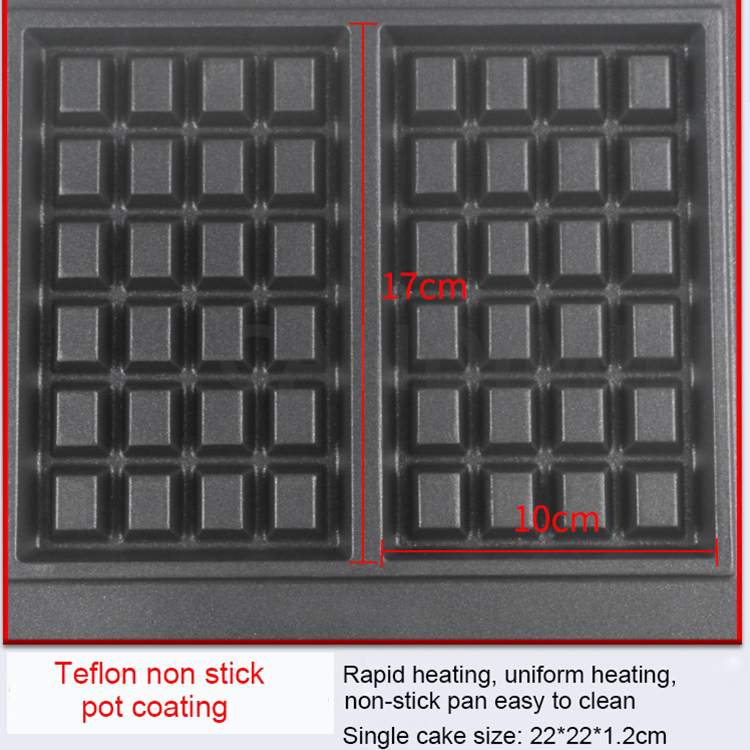 Non-Stick Waffle Maker Square  - đánh giá và giá Waffle Iron Belgian