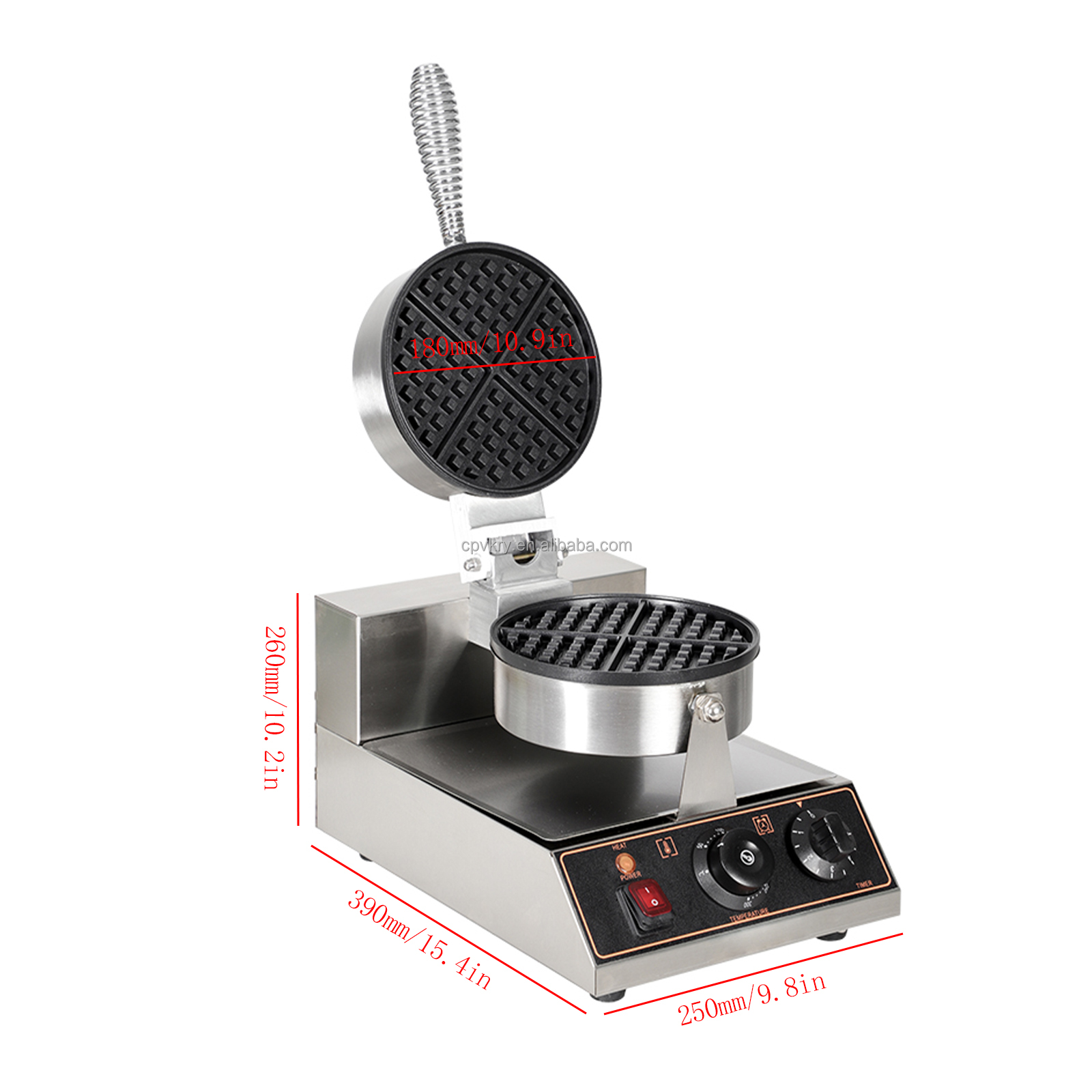 CPVKRY 4 Slice Rotating Belgia - đánh giá và giá Waffle Iron Belgian