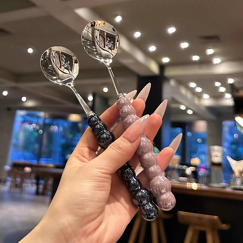 Pearl Handle Spoon Stainless S - đánh giá và giá Kitchen Appliances Gift