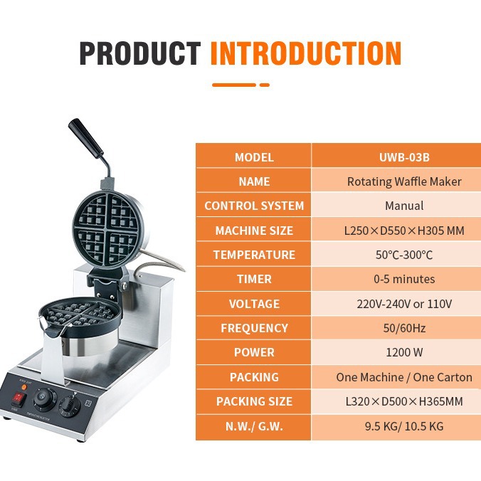 Digital Control Rotatable Belg - đánh giá và giá Waffle Iron Belgian
