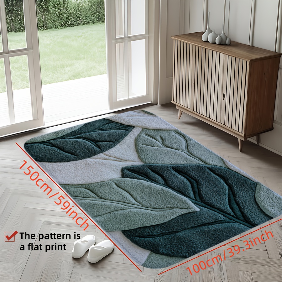 Green Leaf Print Bath Mat – No - đánh giá và giá Kitchen Appliances Green