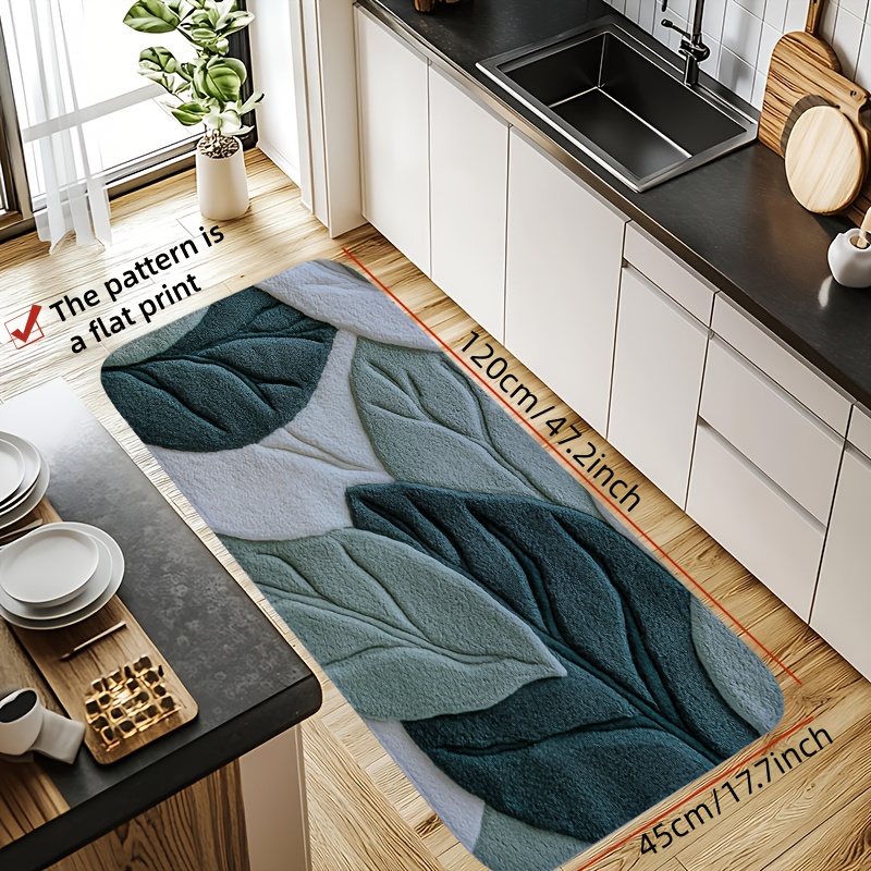 Green Leaf Print Bath Mat – No - đánh giá và giá Kitchen Appliances Green