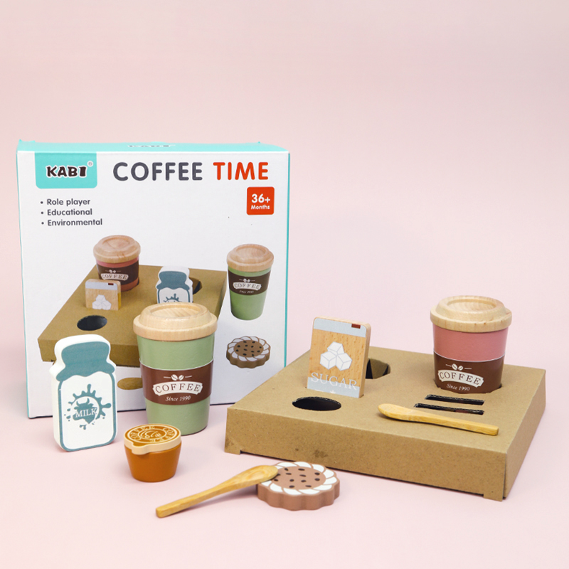 Kids Wooden Coffee Toy Set Tod - đánh giá và giá Kitchen Appliances Kids