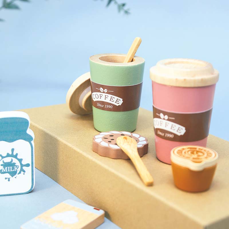 Kids Wooden Coffee Toy Set Tod - đánh giá và giá Kitchen Appliances Kids