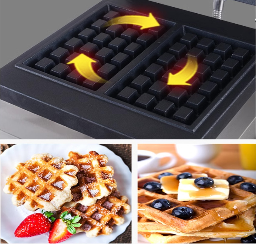 Commercial Square Belgian Waff - đánh giá và giá Waffle Iron Belgian